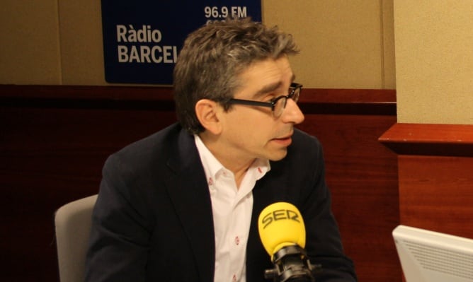 Imatge d&#039;arxiu de Jordi Martí als estudis de Ràdio Barcelona