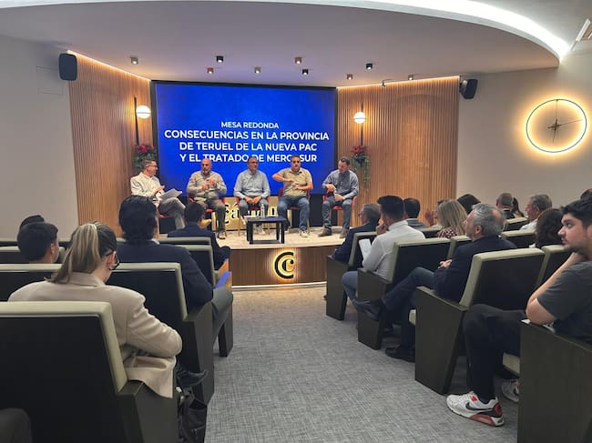 Primera de las mesas redondas del I+D Agro en Teruel