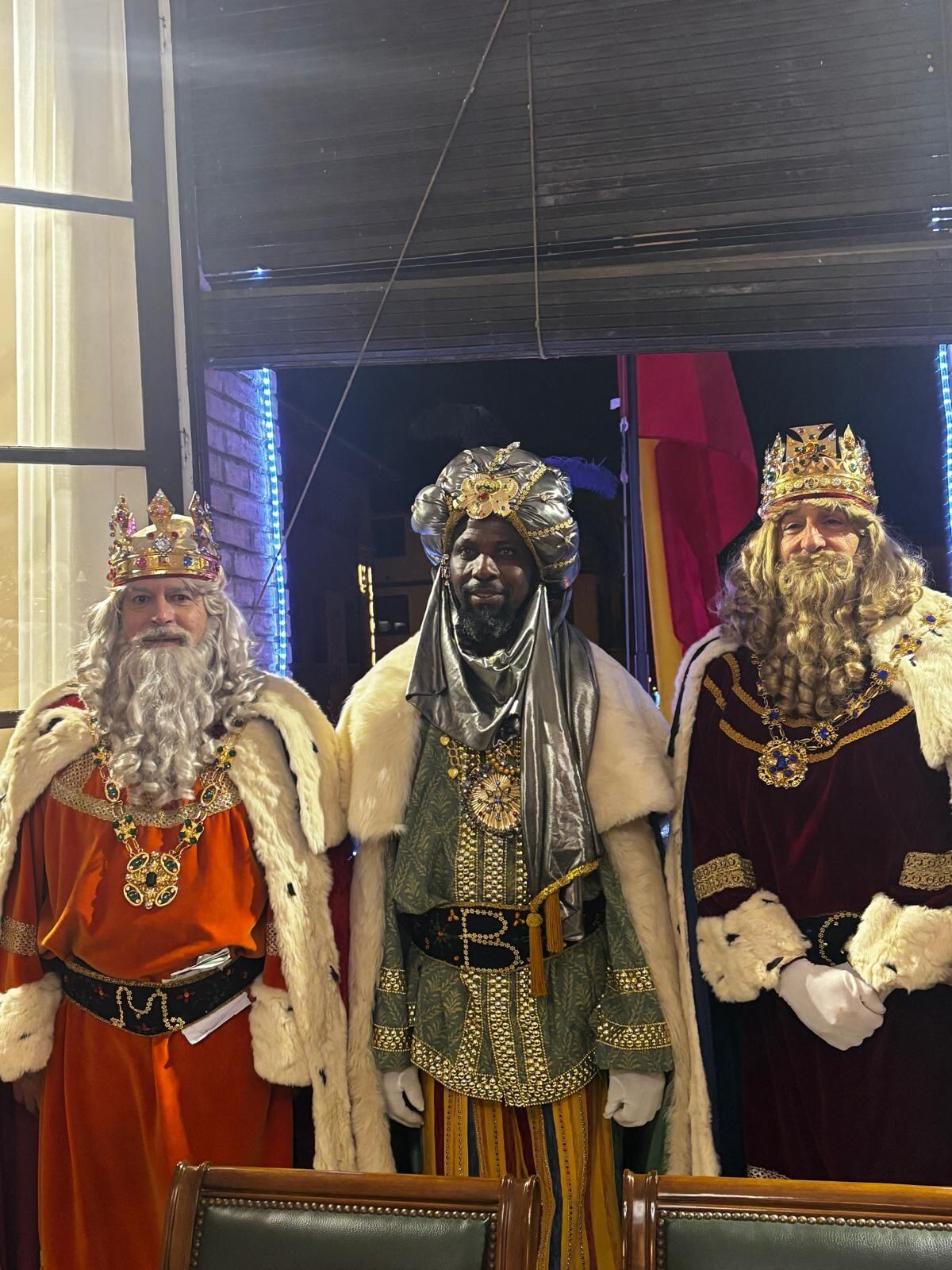 Los Reyes Magos en el Ayuntamiento de Barbastro