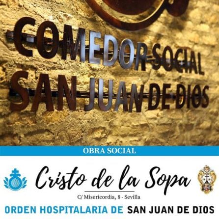 Cartel de la obra social del Cristo de la Sopa