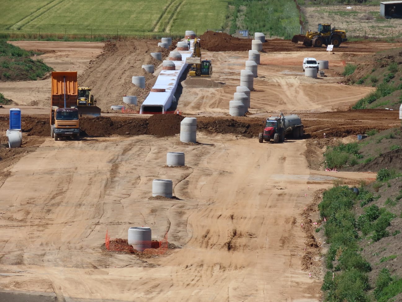 Obras de la Base Logística del Ejército de Tierra en Córdoba en los terrenos de La Rinconada