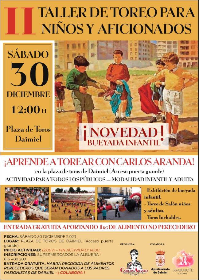 Cartel de la actividad que ha organizado la Asociación Cultural &quot;Carlos Aranda&quot;