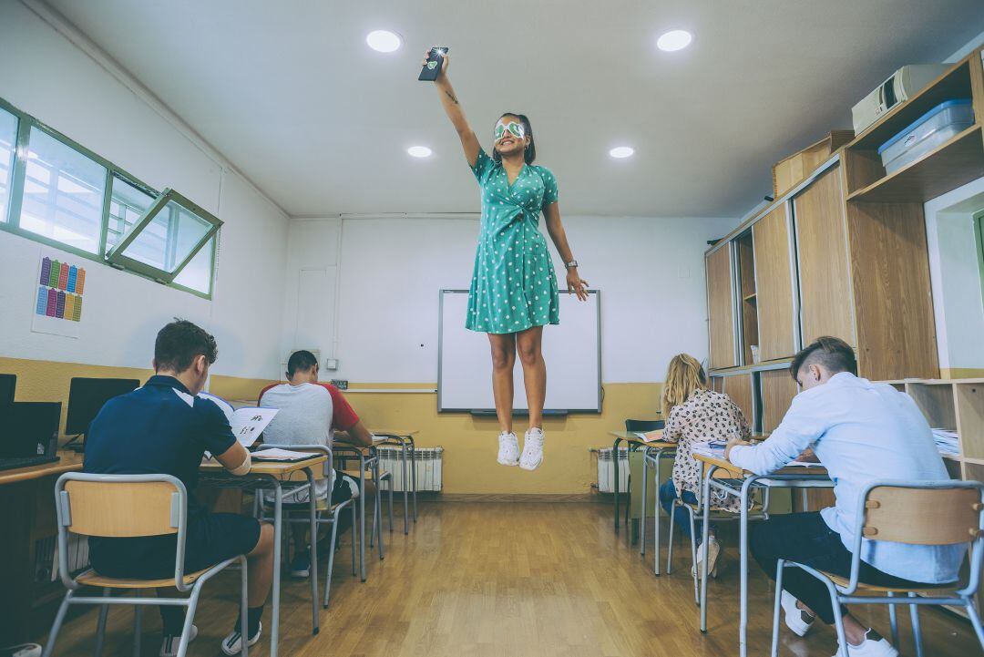 Primer premio de la modalidad de fotografía. "Superheroina", del Centro RM Pi Gros de Castelló