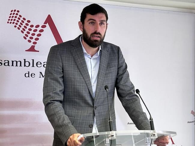 José Ángel Antelo este martes en la Asamblea Regional
