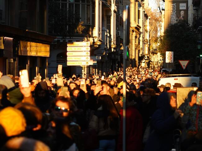 Solsticio de Invierno en la calle Mayor de Zaragoza