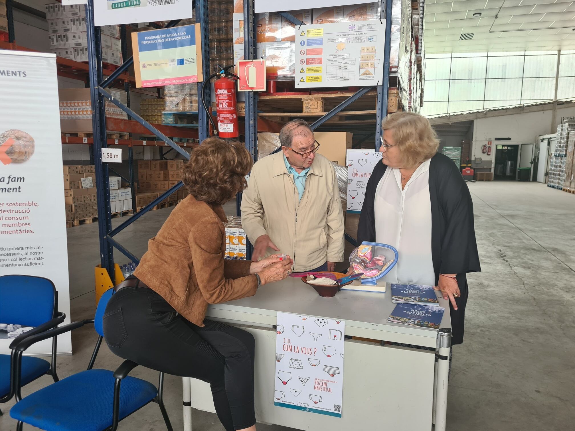 El Banc dels Aliments també repartirà compreses i tampons