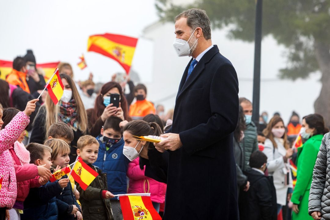 Felipe VI en un acto de Cáritas el pasado día 18 de diciembre. 