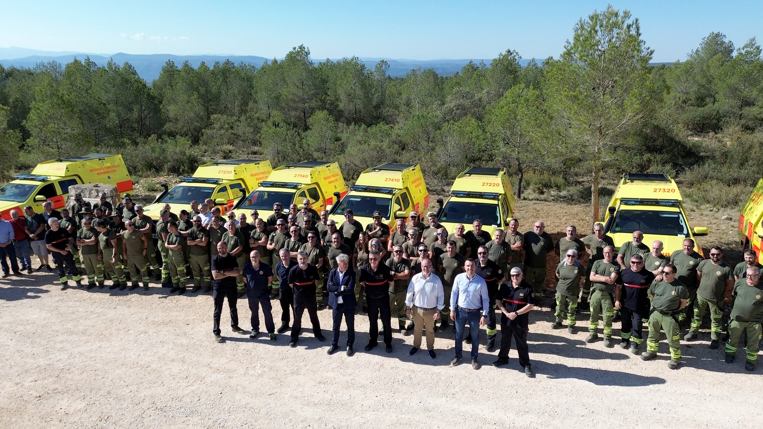 Presentación de los nuevos vehículos BRIFO del Consorci de Bombers de València. Fuente: Diputació de València