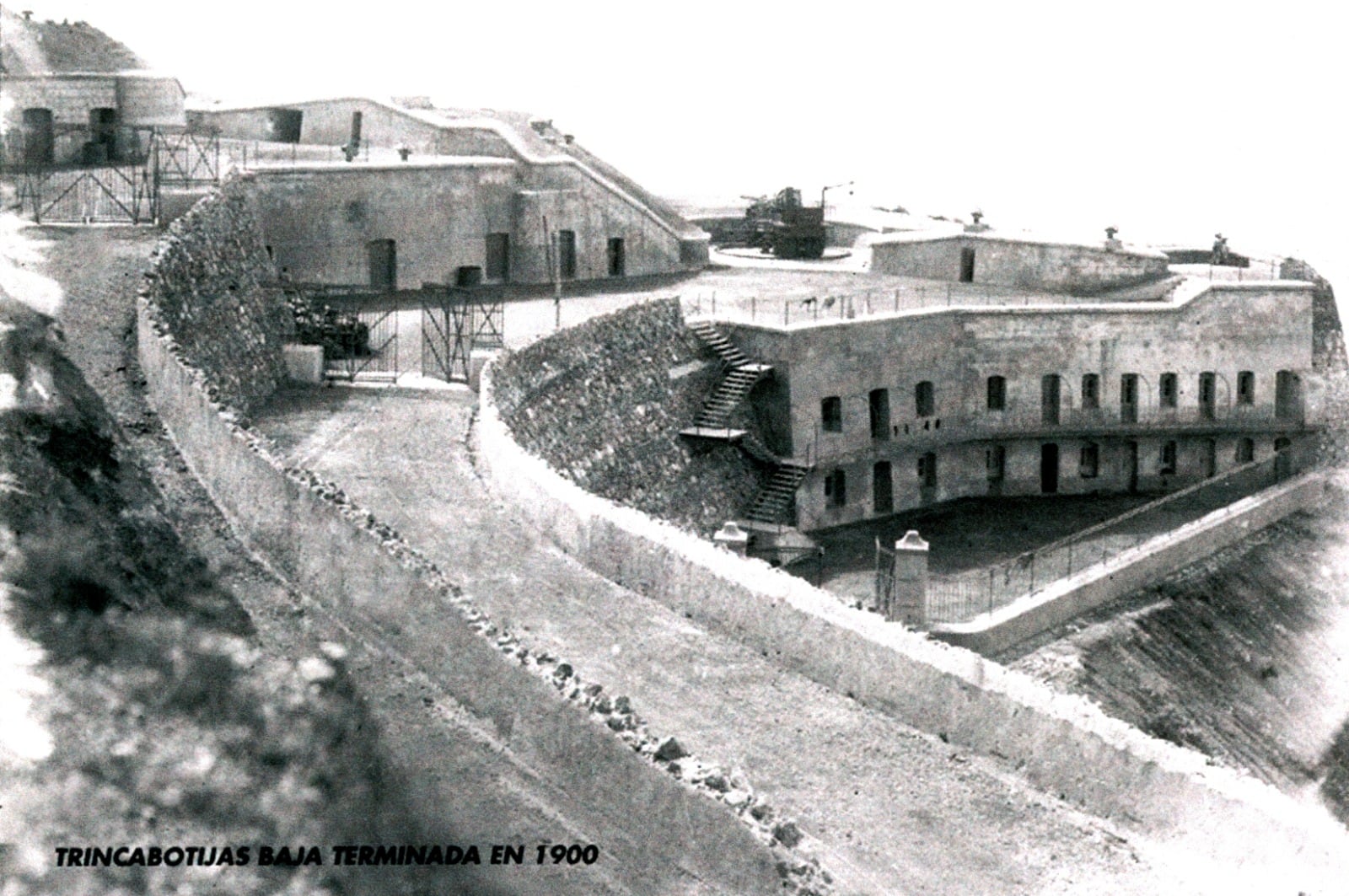 batería de Trincabotijas Baja antes de su remodelación por la armada
