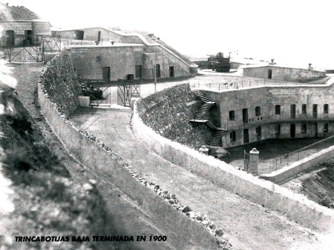 batería de Trincabotijas Baja antes de su remodelación por la armada
