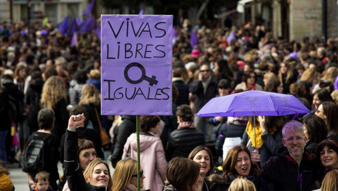 Foto de archivo de la huelga feminista del 8-M de 2018