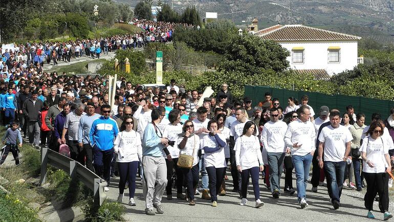 Manifestación que recorrió el domingo Álora