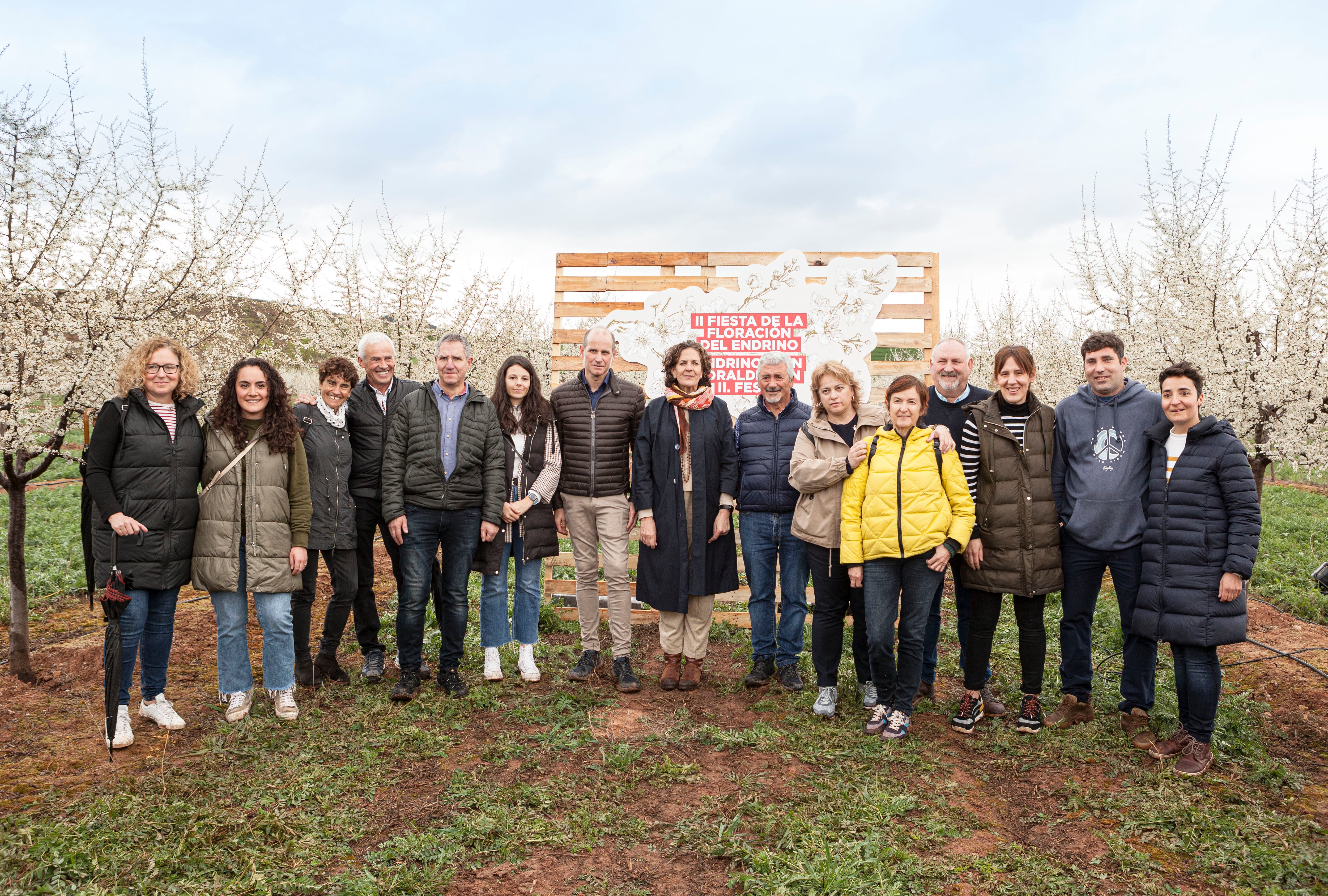 Pacharán Navarro homenajea al sector productor en la fiesta de ‘La floración del endrino’ en Mués