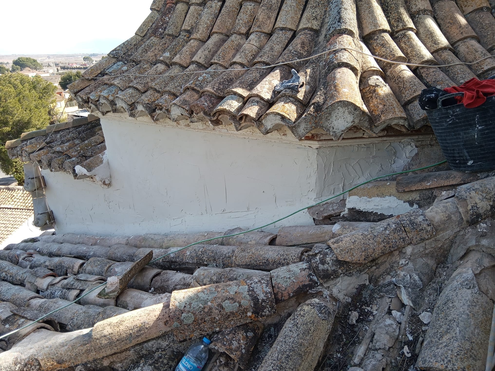 Zonas reparadas en el Santuario