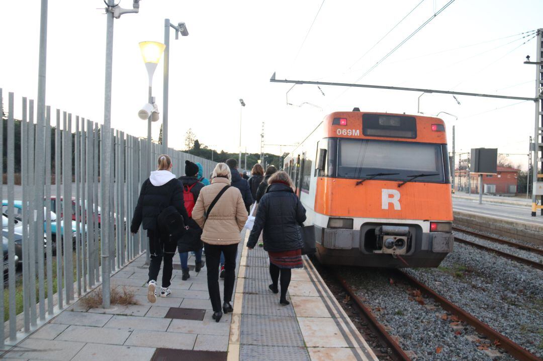 L&#039;estació de tren de Blanes