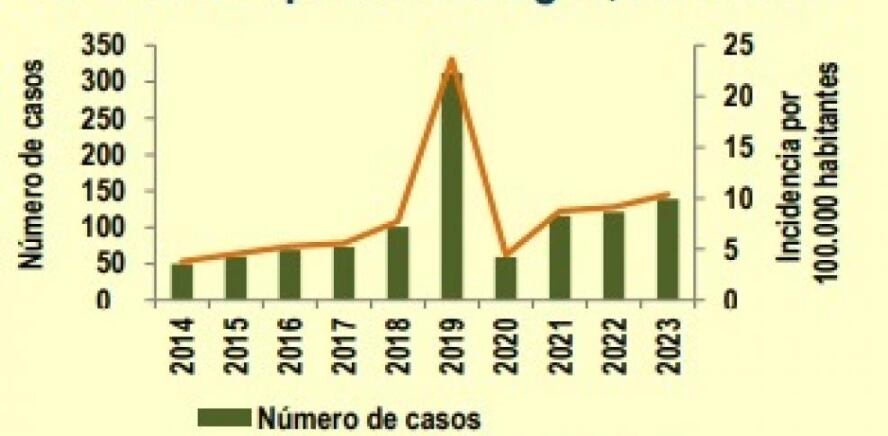 Registros de hepatitis en Aragón