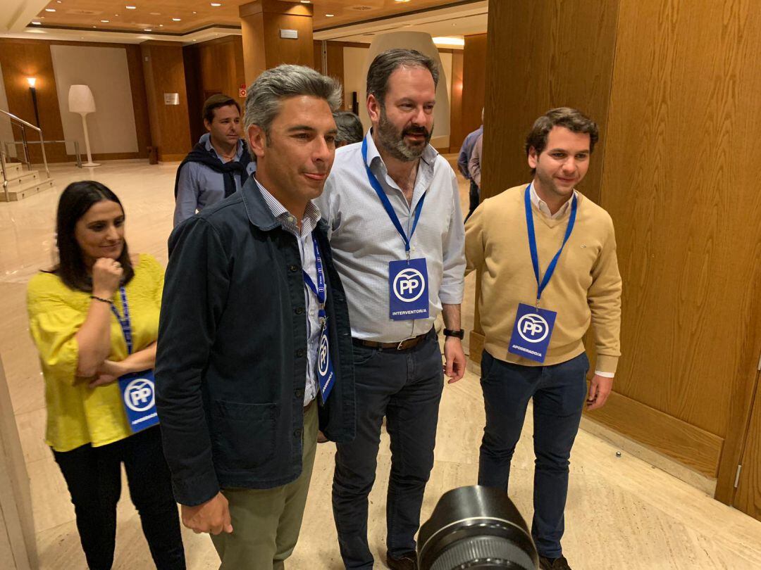 Andrés Lorite, junto a Adolfo Molina, Fernando Priego y Beatriz Jurado.