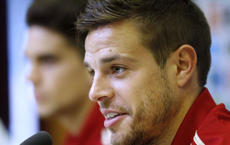 Azpilicueta, en la concentración de la selección española