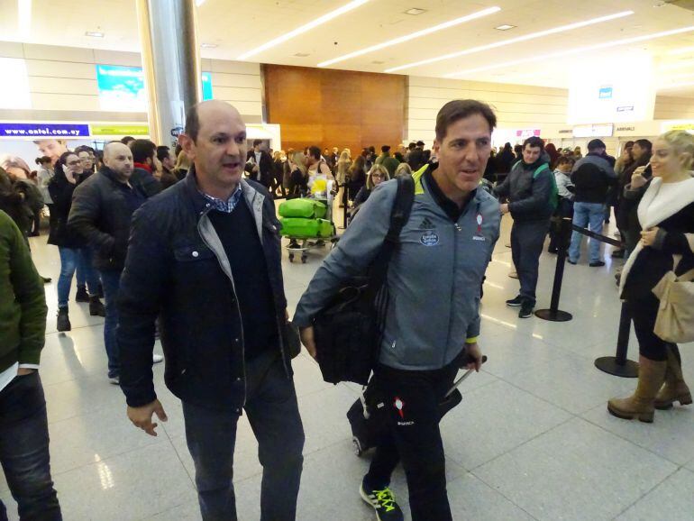 El presidente de la Federación Galega de Fútbol ha recibido al Celta en Montevideo