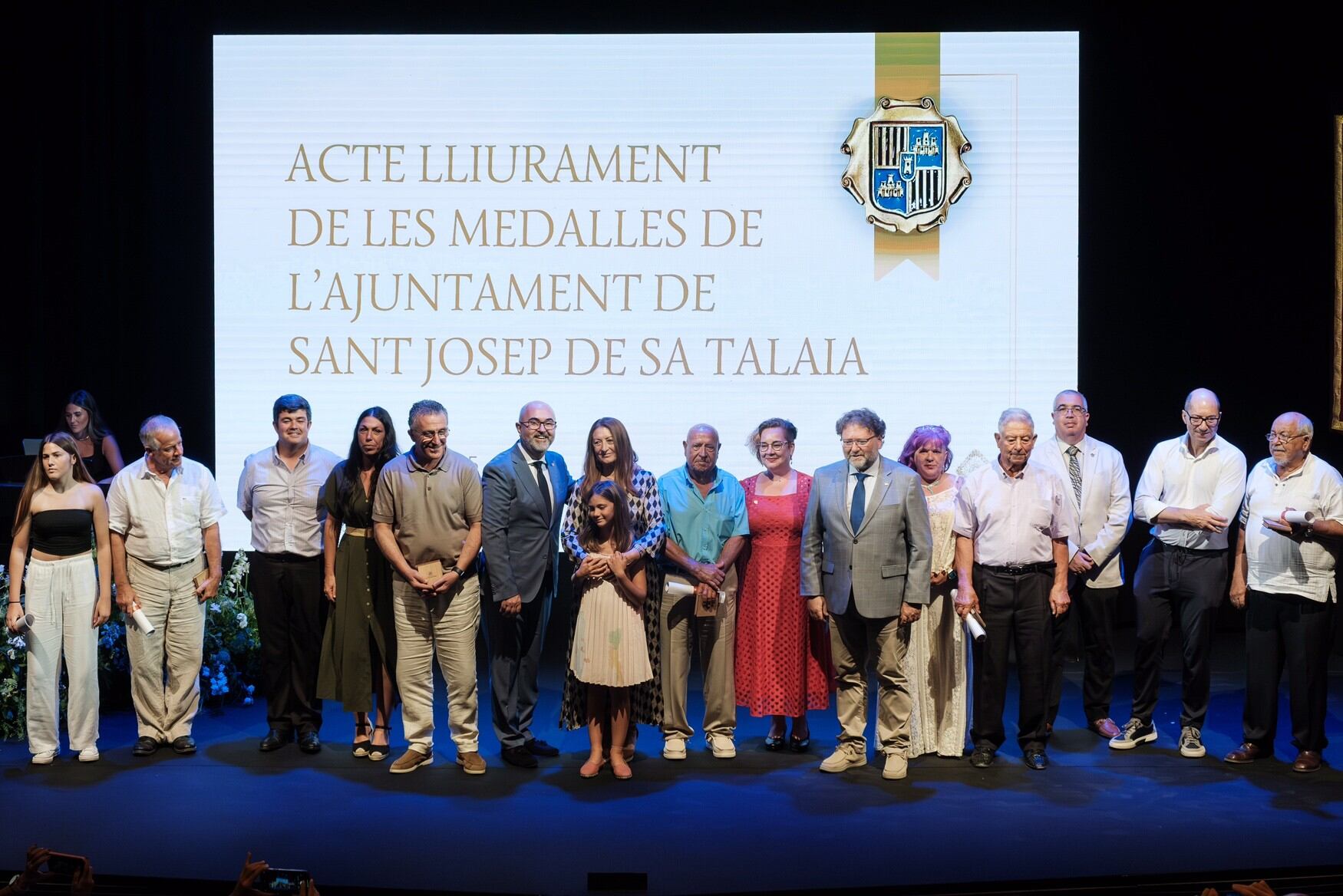 Un momento durante el acto