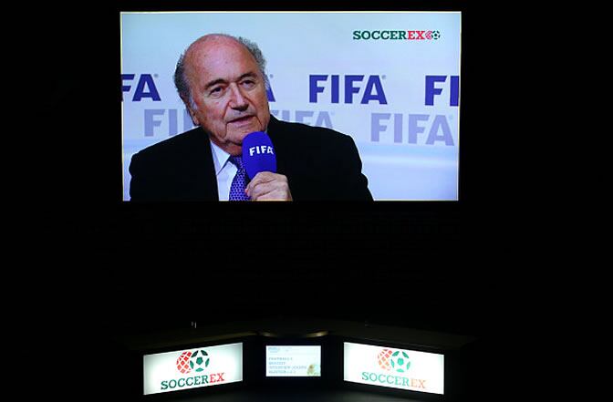 Blatter, durante una comparecencia
