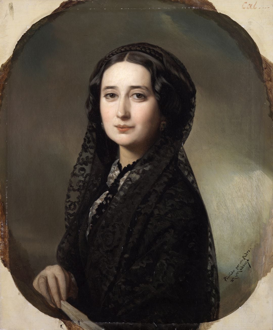 Retrato de Carolina Coronado (c.1855), óleo sobre lienzo. 