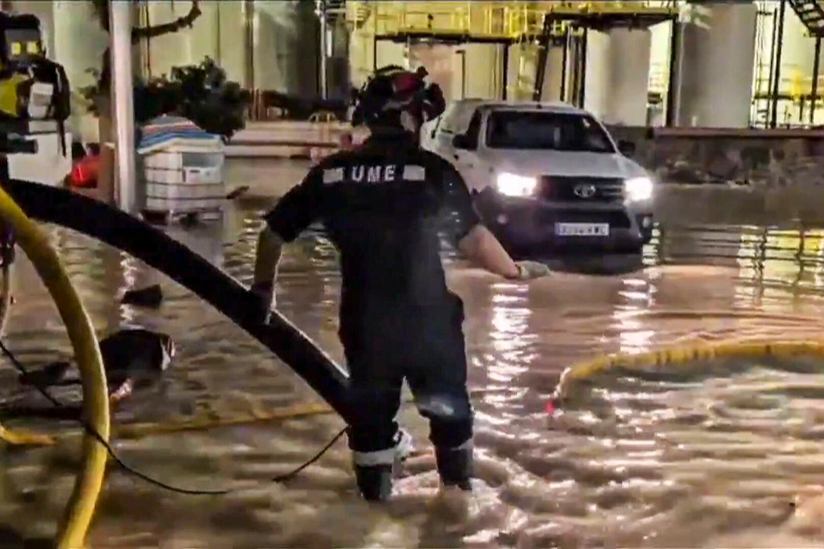 Imagen de las lluvias torrenciales de la pasada semana
