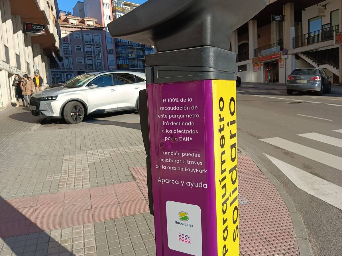 Aranda participa de la iniciativa del parquímetro solidario