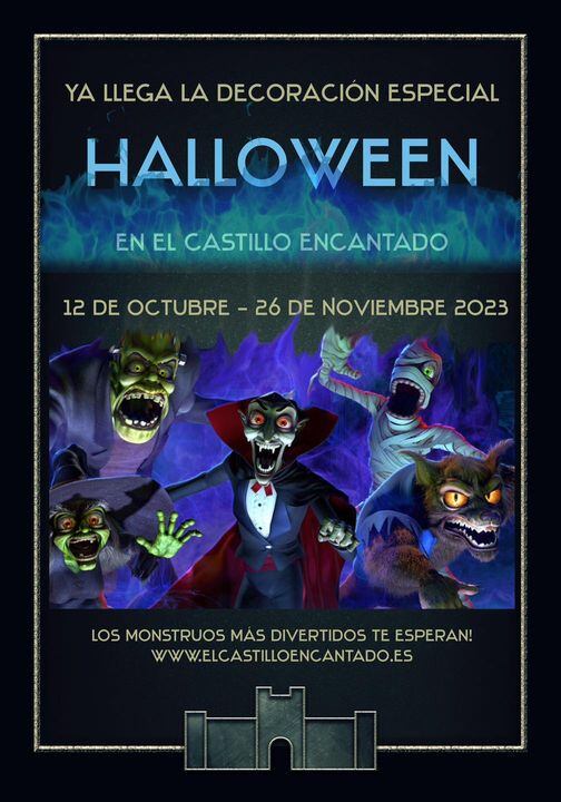 Cartel que anuncia la exposición en el Castillo Encantado de Trigueros del Valle