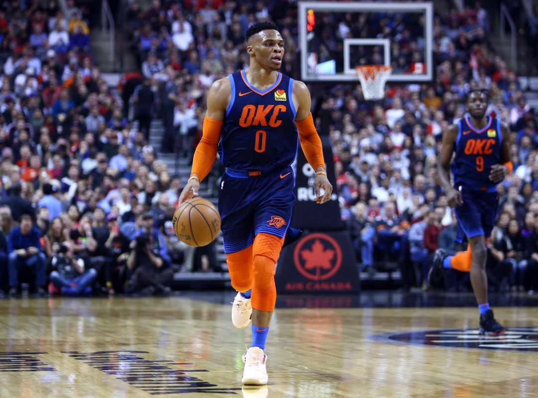 Russell Westbrook, durante uno de los encuentros en la NBA