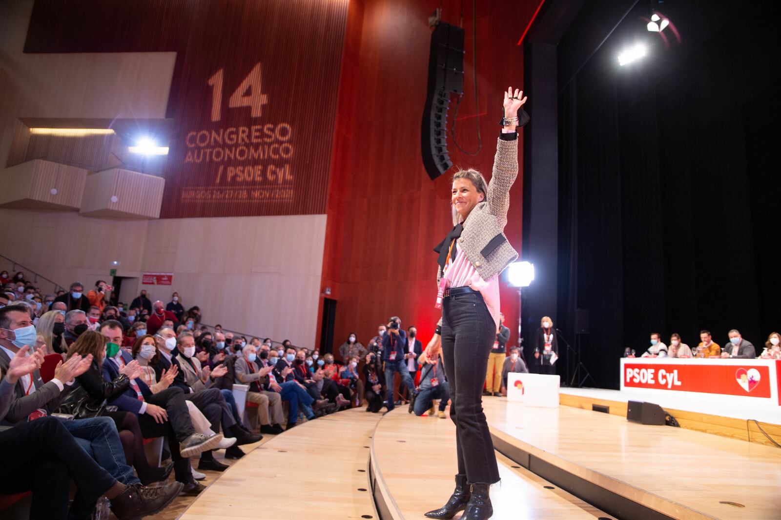 Eva Arias en el Congreso del PSOE de Castilla y León