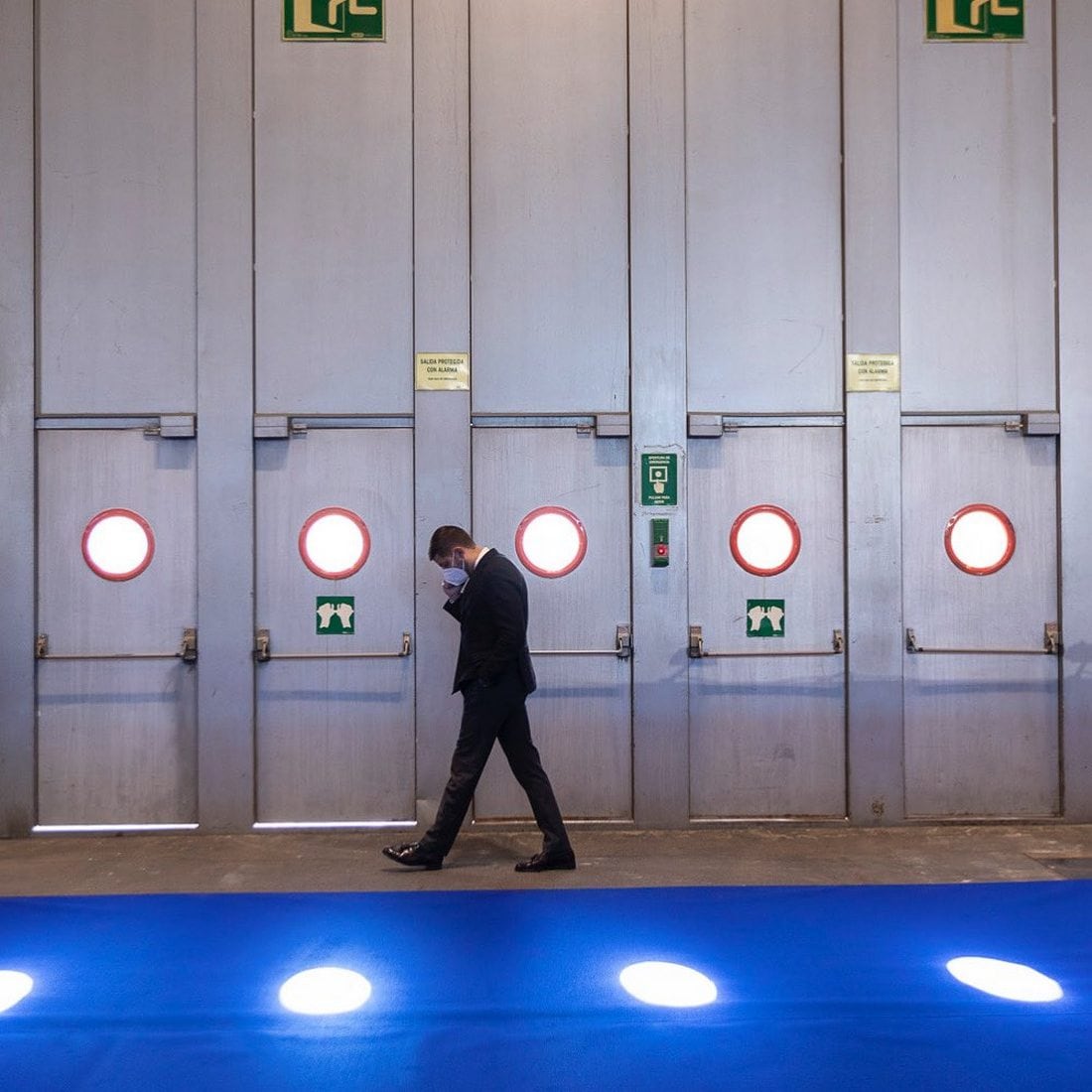 Imagen de José Manuel Prieto, alcalde de Gandia, compartida en Twitter en uno de los actos de su agenda