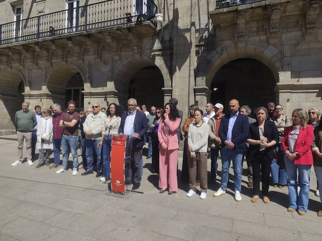 Miguel Fernandez comparece tras el registro de la moción de censura que le retirará la Alcaldía de Lugo.