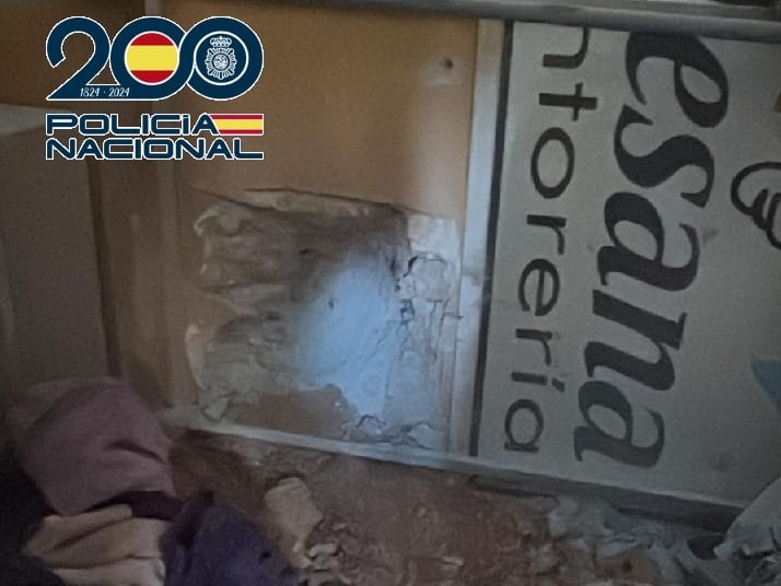 Uno de los butrones que llevó a cabo la banda desarticulada en Málaga