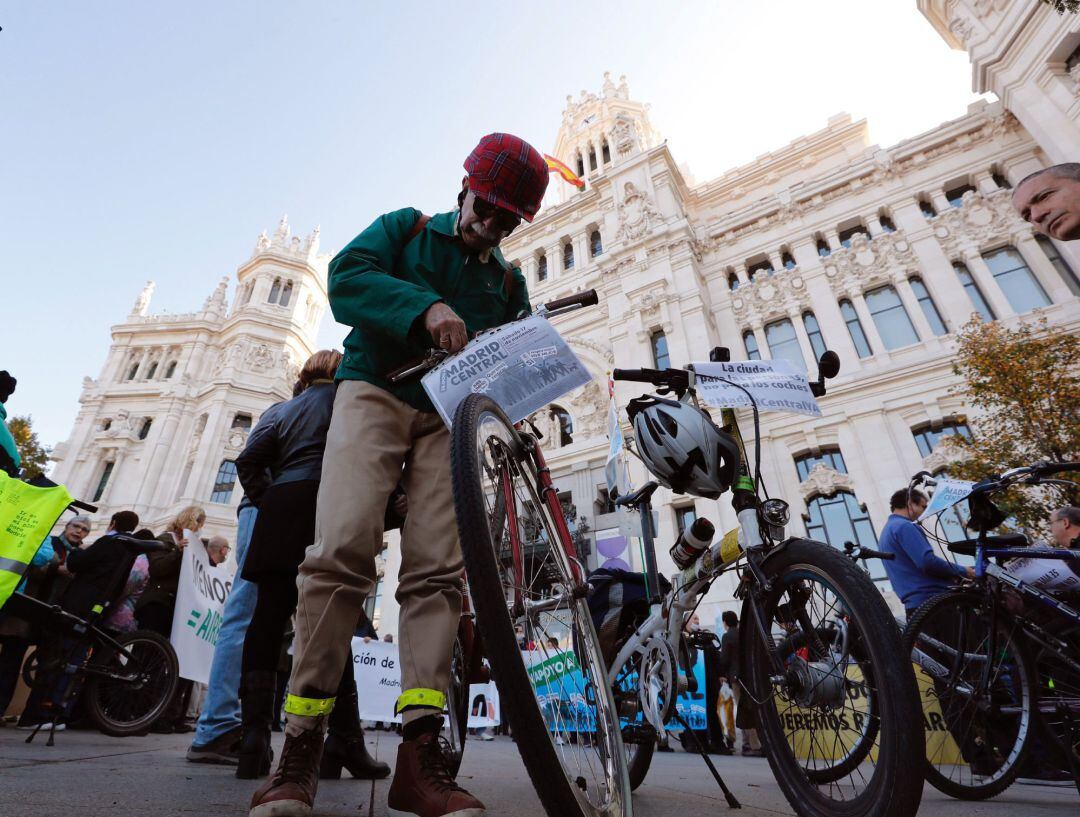 Manifestación en apoyo a Madrid Central.