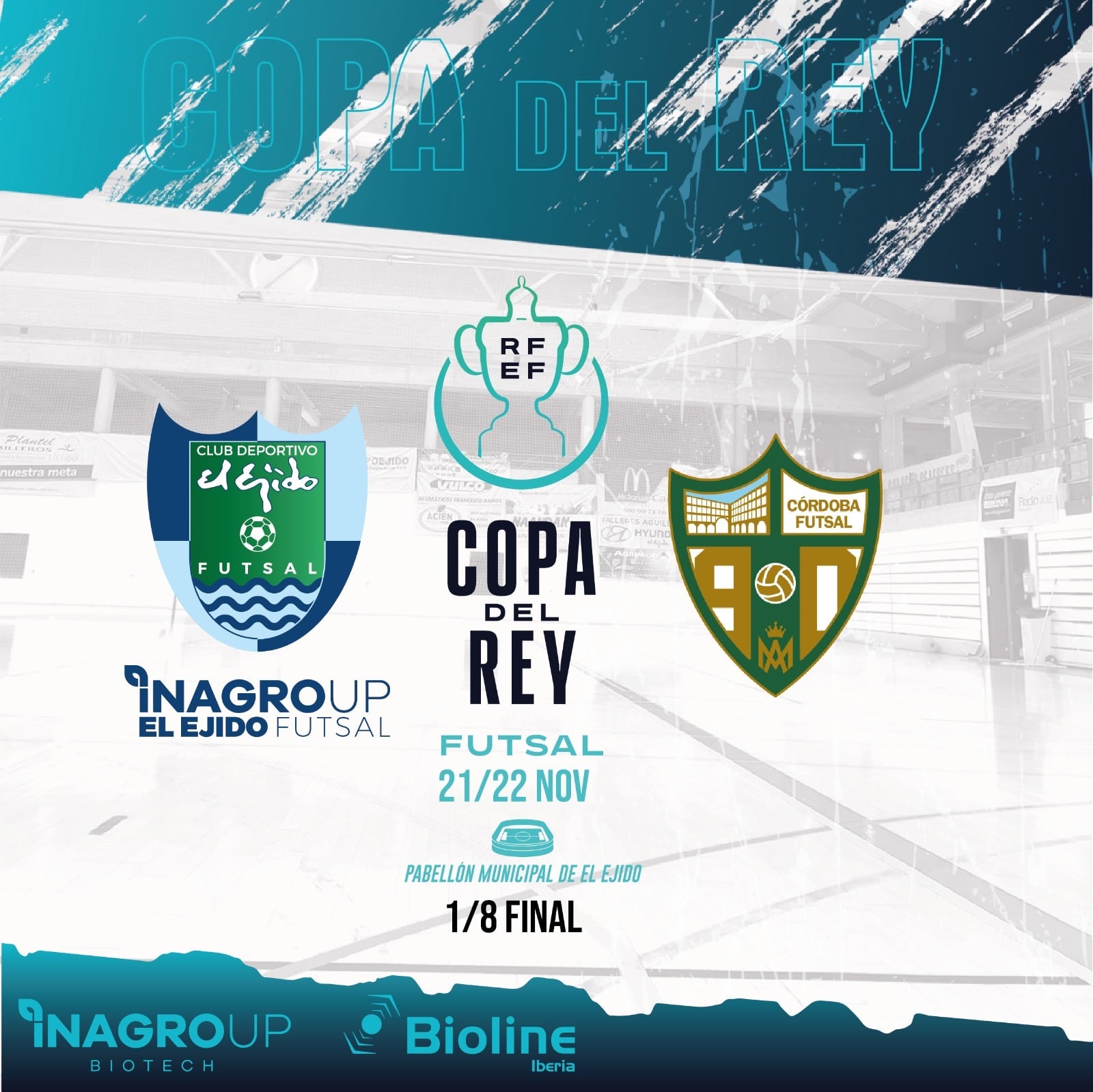 El cartel del partidazo que llegará a El Ejido el mes que viene.