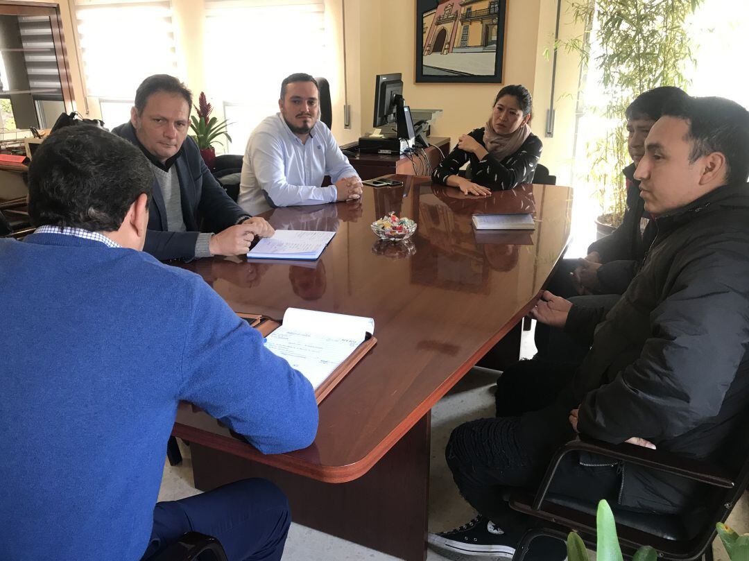 Un momento de la reunión en el que se abordó la recuperación del torneo.