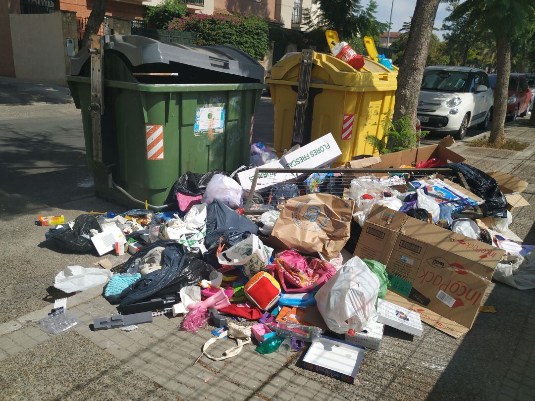 Contenedor de basura este pasado fin de semana 