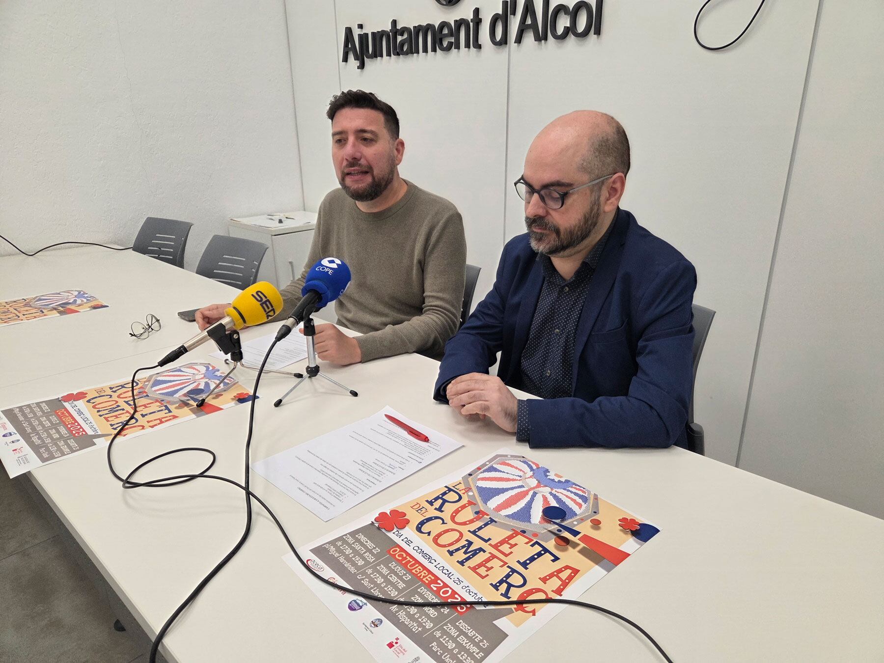 Àlex Cerradelo y Alejandro Cerro, en la presentación de la campaña a los medios