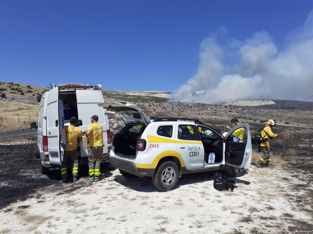 Imagen de archivo de una actuación del INFOCA en Cabra