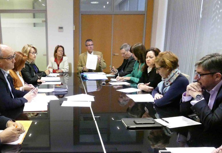 La Gerencia de Urbanismo, reunida este lunes.