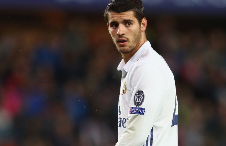 El jugador del Real Madrid Álvaro Morata.