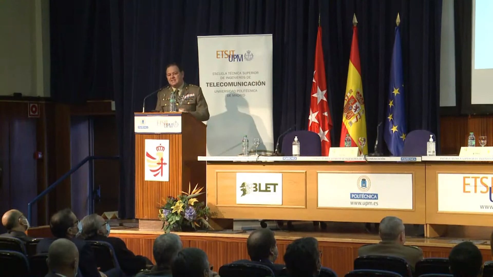 El Jecelog, general Ruiz Alonso, durante el IV Taller sobre la Base Logística del Ejército de Tierra