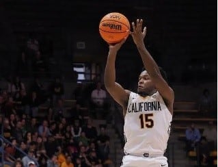 Jalen Cone a la seva darrera temporada amb els California Golden Bears.