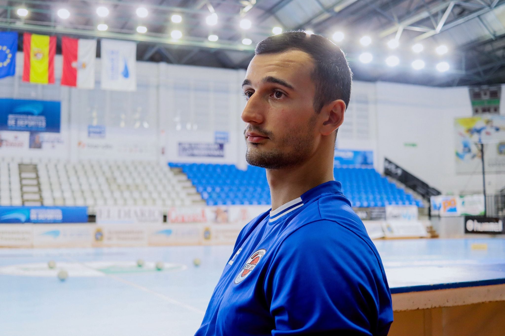 Luis Pla, jugador del Blendio Sinfín.