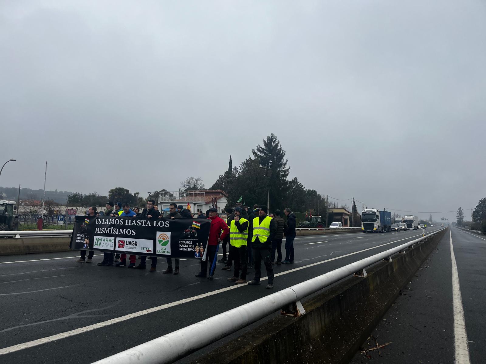 La tractorada y los cortes de carretera del 29 de enero en La Rioja