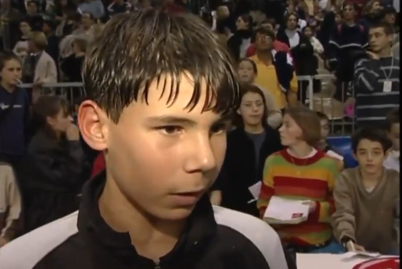 Rafa Nadal al inicio de su carrera