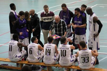 El UpB Gandia en pleno partido frente al Aldaia