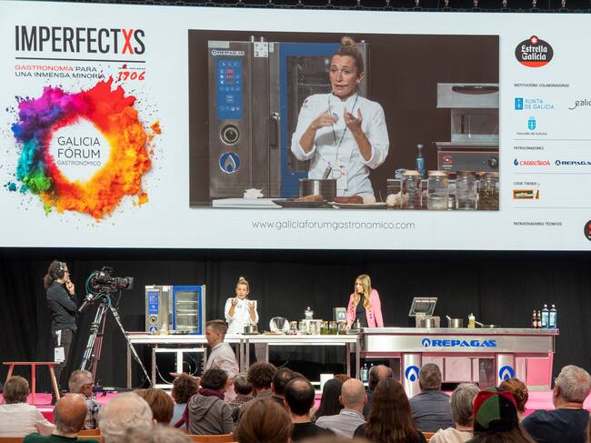Begoña Rodrigo, en el Galicia Fórum Gastronómico.