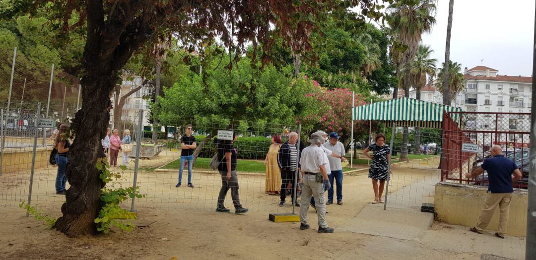 Los trabajos se han iniciado este viernes junto a las pistas deportivas del parque Scouts